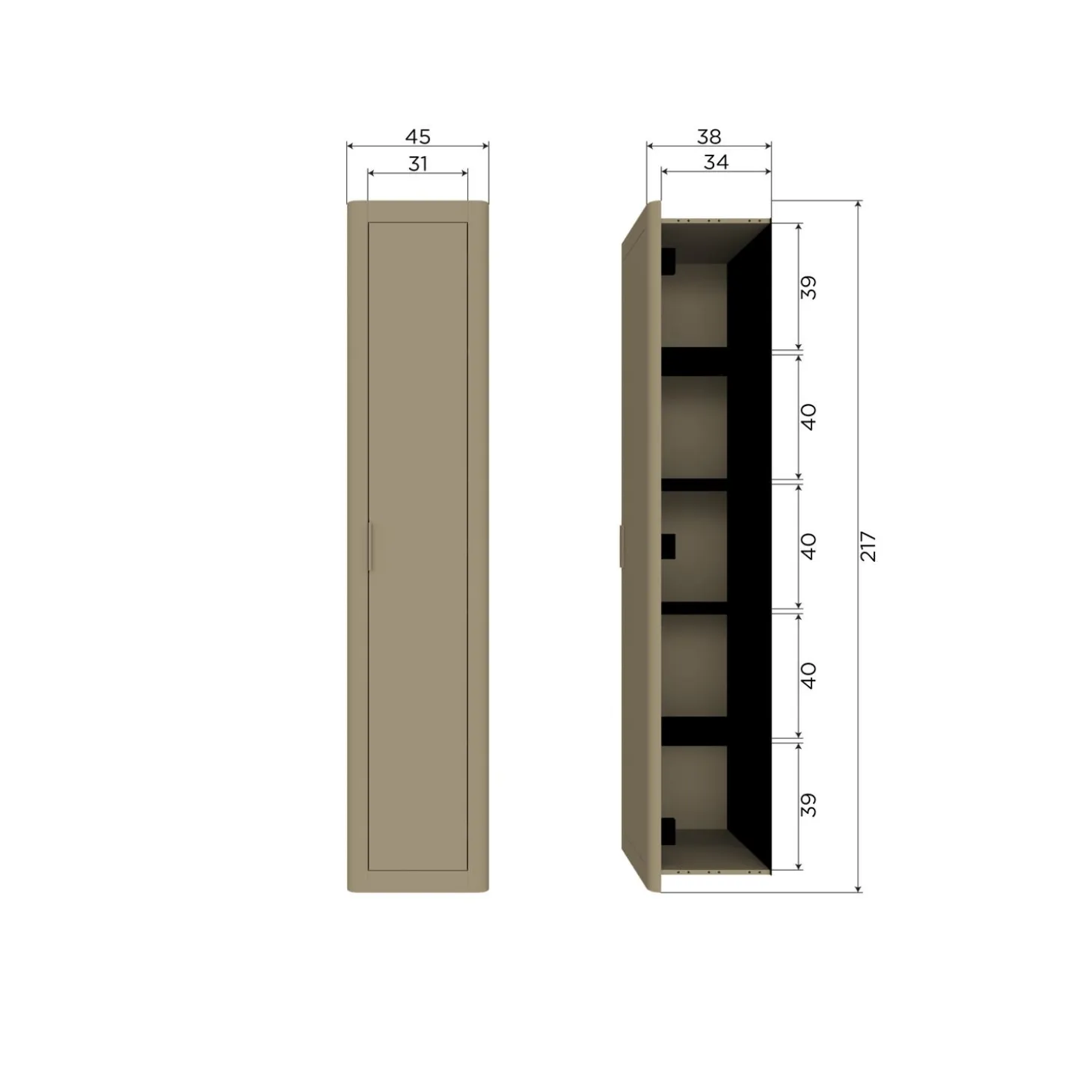 gunnar-smalle-hoge-kast-grenen-xbnUFVFc-8.webp Discount WOOOD Gunnar Smalle Hoge Kast Grenen Matzwart