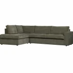 Discount WOOOD Hajo Hoekbank Links Ribstof Forest