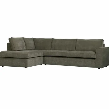 Discount WOOOD Hajo Hoekbank Links Ribstof Forest