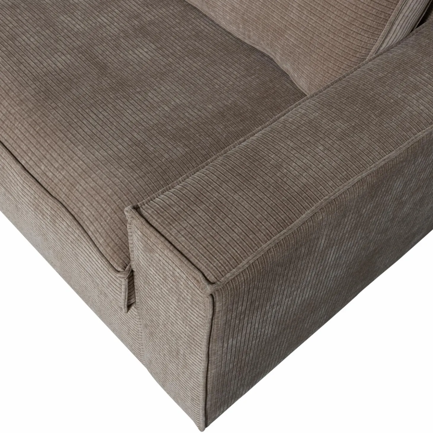 hajo-hoekbank-links-ribstof-ta-RmIqkbOX-4.webp Outlet WOOOD Hajo Hoekbank Links Ribstof Taupe