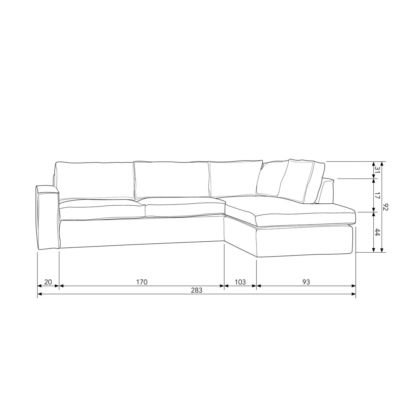 hajo-hoekbank-rechts-boucl-nat-AttXSIco-6.webp Online WOOOD Hajo Hoekbank Rechts Bouclé Naturel