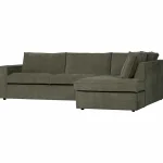 Clearance WOOOD Hajo Hoekbank Rechts Ribstof Forest