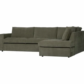 Clearance WOOOD Hajo Hoekbank Rechts Ribstof Forest