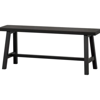 Sale WOOOD Imme Bankje Hout Zwart 110 Cm