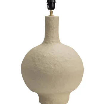 Discount WOOOD Ios Tafellampvoet Papier Mache Naturel