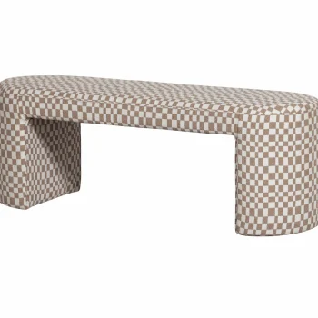 Sale WOOOD Jacob Bankje Ruit Dessin Zand