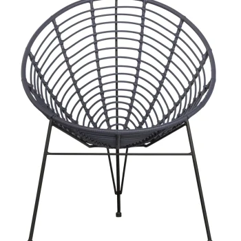 Outlet WOOOD Jane Loungestoel Tuin Inkt