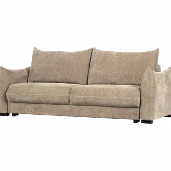 Hot WOOOD Jonne 3-zits Slaapbank Chenille Naturel