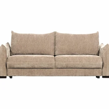 Hot WOOOD Jonne 3-zits Slaapbank Chenille Naturel