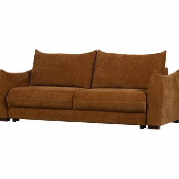 Fashion WOOOD Jonne 3-zits Slaapbank Chenille Bruin