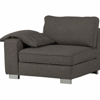 New WOOOD Lazy 1-zits Element Met Arm Links Bouclé Antraciet