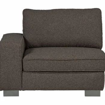 New WOOOD Lazy 1-zits Element Met Arm Links Bouclé Antraciet