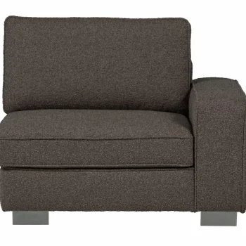 Best WOOOD Lazy 1-zits Element Met Arm Rechts Bouclé Antraciet