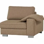 Fashion WOOOD Lazy 1-zits Element Met Arm Rechts Bouclé Bruin