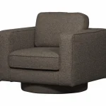 Online WOOOD Lazy Draaifauteuil Bouclé Antraciet