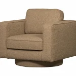 Discount WOOOD Lazy Draaifauteuil Bouclé Bruin Zand