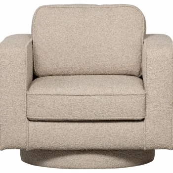 New WOOOD Lazy Draaifauteuil Bouclé Naturel