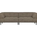 Outlet WOOOD Lloyd 4-zits Bank Grof Geweven Donkerbruin Melange