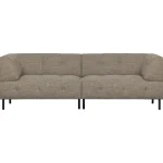 New WOOOD Lloyd 4-zits Bank Grof Geweven Bruin Melange