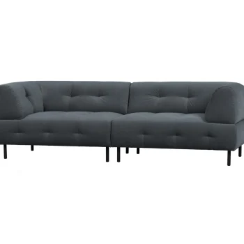 Outlet WOOOD Lloyd 4-zits Bank Velvet Wolk