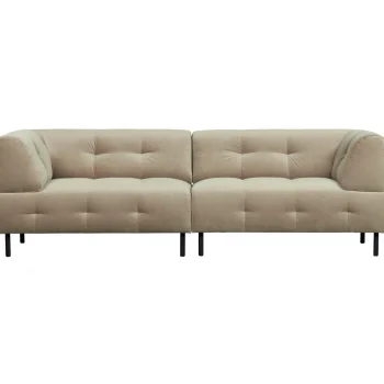 Fashion WOOOD Lloyd 4-zits Bank Velvet Zeezout