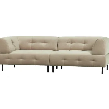 Fashion WOOOD Lloyd 4-zits Bank Velvet Zeezout