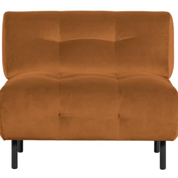 Hot WOOOD Lloyd Fauteuil Velvet Kaneel