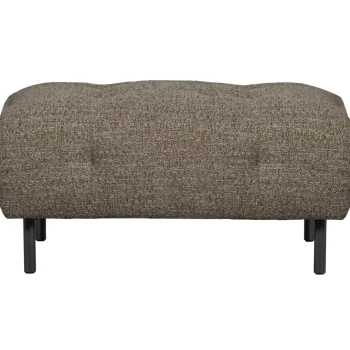 Best WOOOD Lloyd Hocker Grof Geweven Donkerbruin Melange