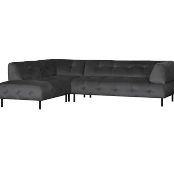 Hot WOOOD Lloyd Hoekbank Links Velvet Cast Iron