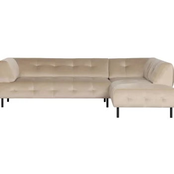 New WOOOD Lloyd Hoekbank Rechts Velvet Zeezout