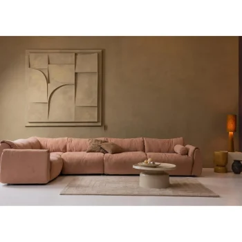 Sale WOOOD Loft Tafellamp Metaal/bouclé 90xø22 Cm Tapenade