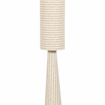 Discount WOOOD Loft Vloerlamp Metaal/bouclé Met Strepen 130 X Ø 30 Cm Naturel