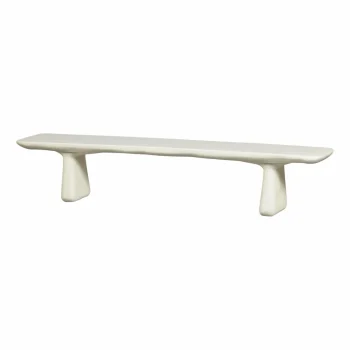 Online WOOOD Loggia Eetbankje Vezelversterkte Polymeer Naturel 227x40 Cm