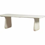 Hot WOOOD Loggia Eettafel Vezelversterkte Polymeer Naturel 240x100 Cm