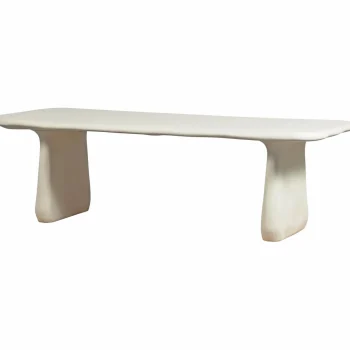 Hot WOOOD Loggia Eettafel Vezelversterkte Polymeer Naturel 240x100 Cm