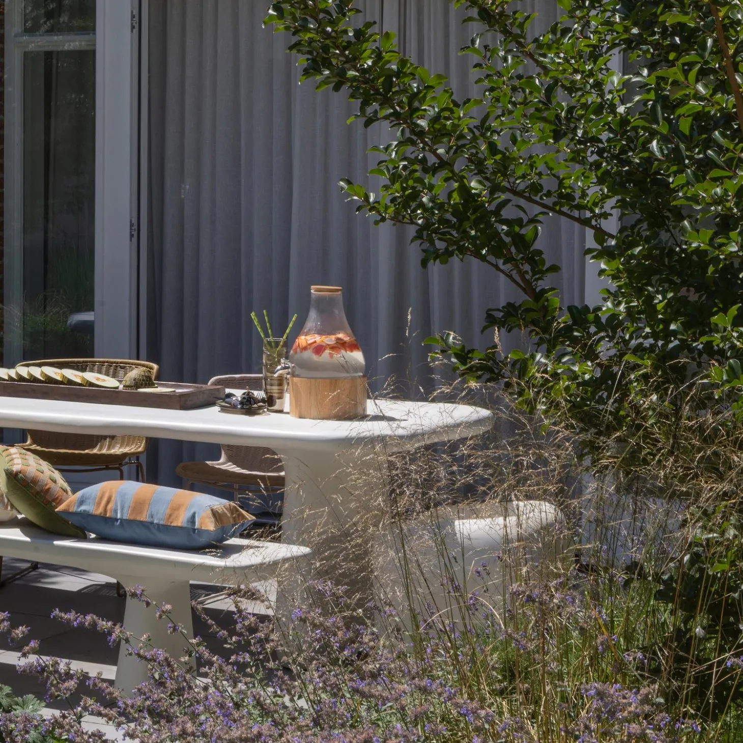 loggia-tuintafel-vezelversterk-FBawnMfv-2.webp Hot WOOOD Loggia Tuintafel Vezelversterkte Polymeer Naturel 200x100 Cm