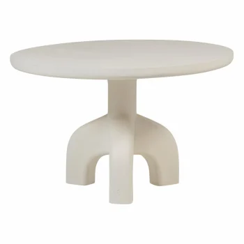 Sale WOOOD Luno Tuintafel Rond ø120 Cm Vezelversterkte Polymeer Naturel