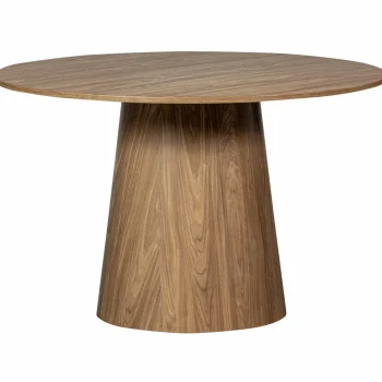 Best WOOOD Maan Eettafel Rond Mdf ø120 Cm Walnoot