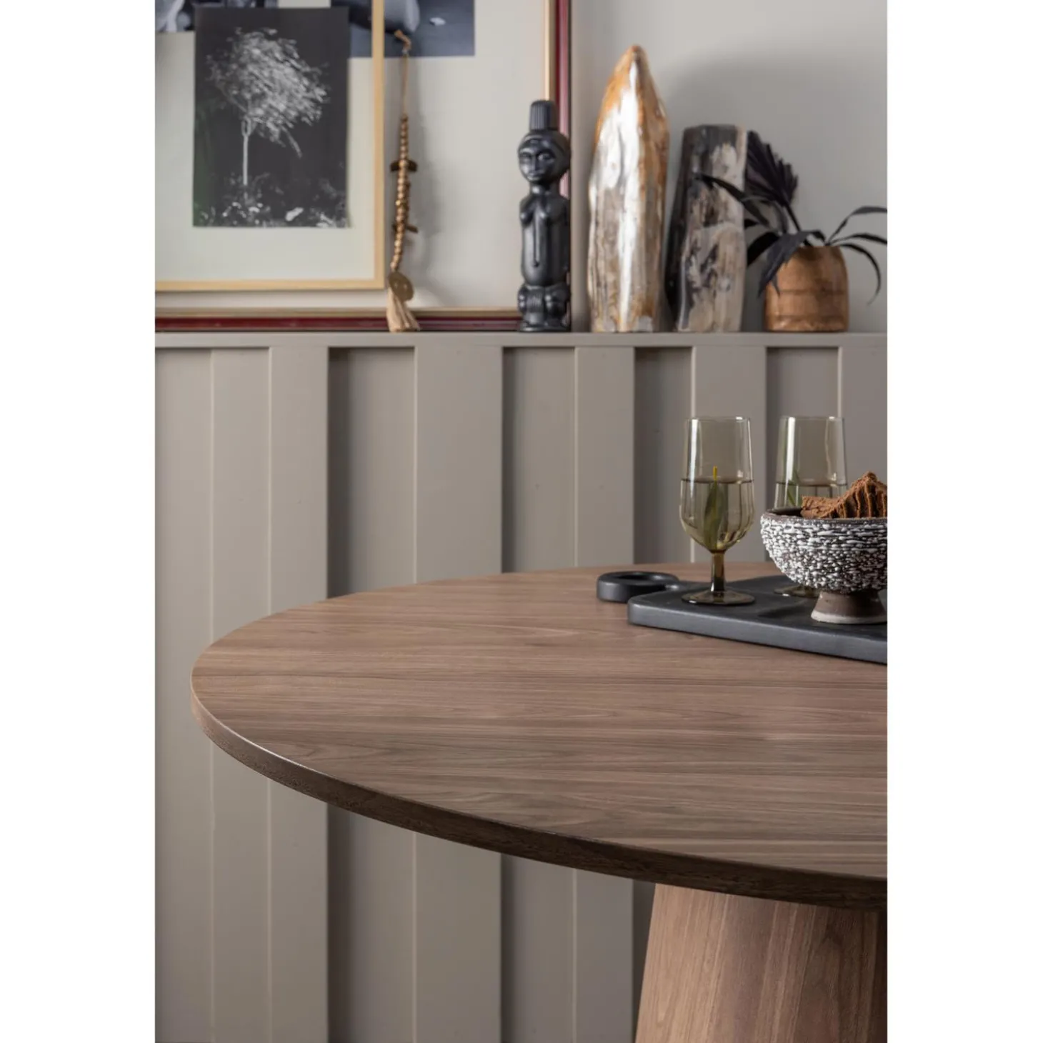 maan-eettafel-rond-mdf-walnoot-kfwSRHDw-2.webp Best WOOOD Maan Eettafel Rond Mdf ø120 Cm Walnoot