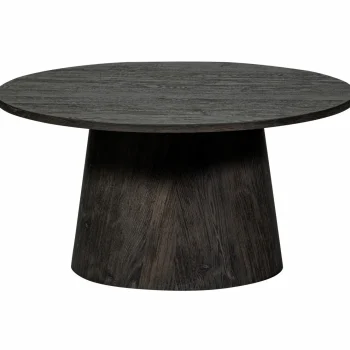 Hot WOOOD Maan Salontafel Mdf Donkerbruin 40xø80 Cm