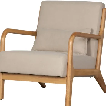 Hot WOOOD Mark Fauteuil Geweven Stof Naturel