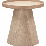 Outlet WOOOD Maud Bijzettafel Conisch Hout Naturel 38xø39 Cm