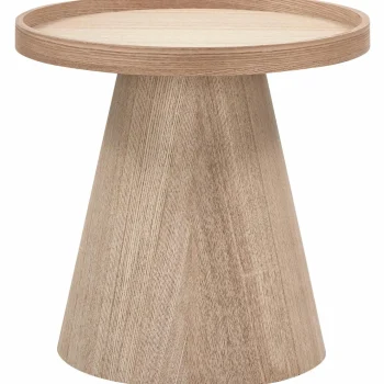 Outlet WOOOD Maud Bijzettafel Conisch Hout Naturel 38xø39 Cm