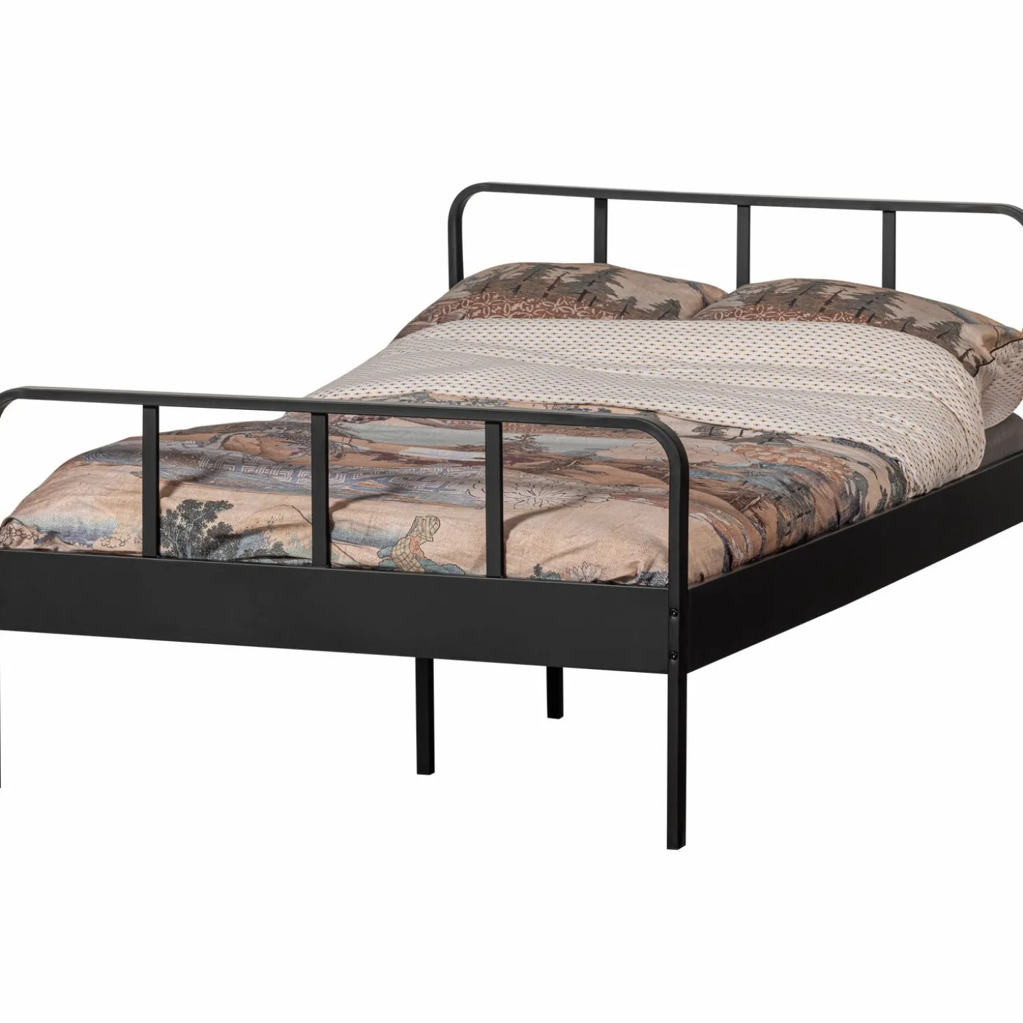 mees-bed-twijfelaar-metaal-zwa-sJECRRKr-0.webp Discount WOOOD Mees Bed Twijfelaar Metaal Zwart 120x200 Cm