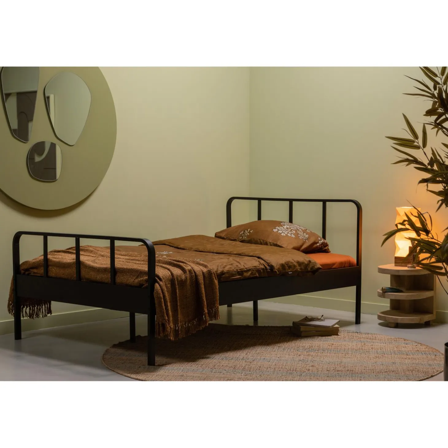 mees-bed-twijfelaar-metaal-zwa-sJECRRKr-3.webp Discount WOOOD Mees Bed Twijfelaar Metaal Zwart 120x200 Cm