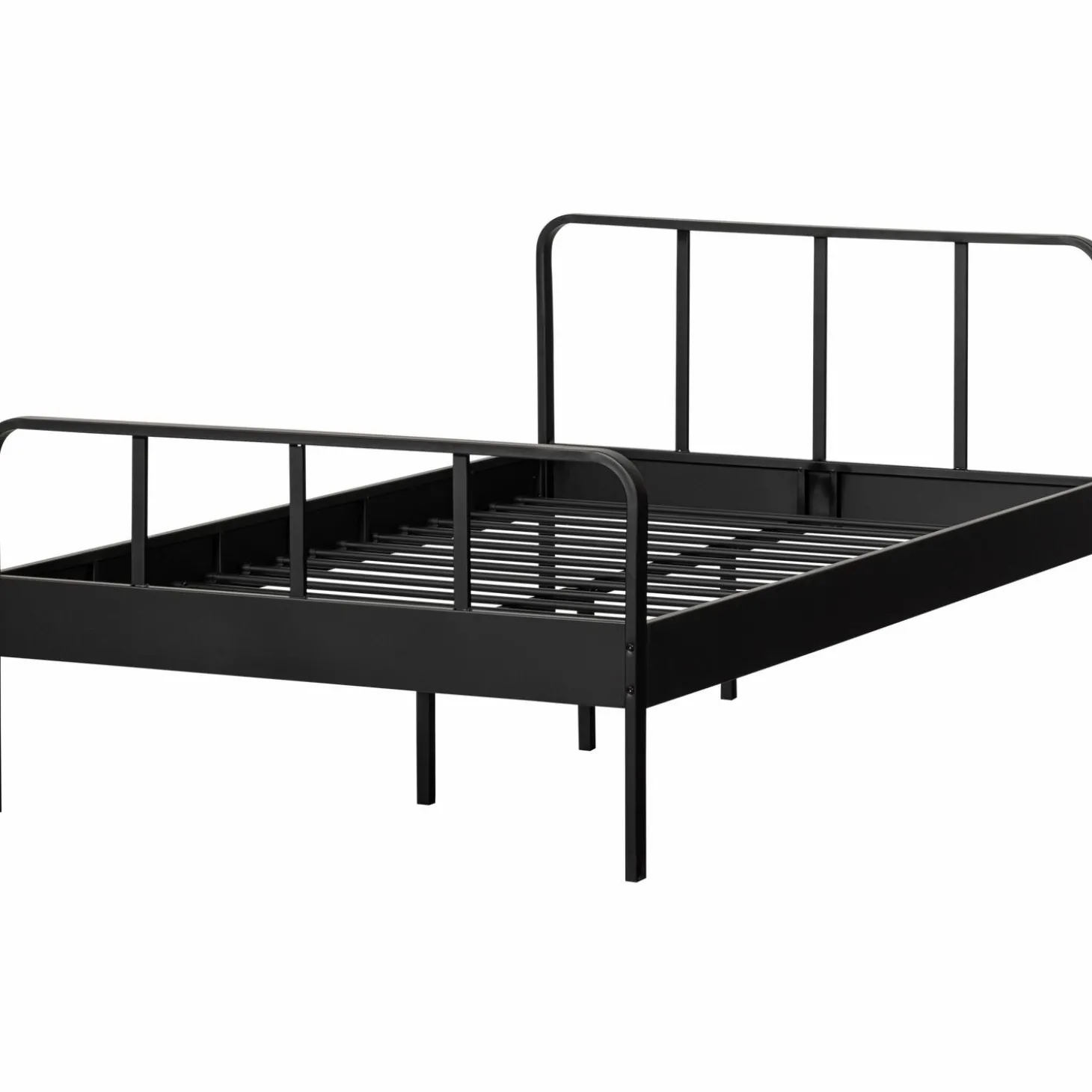 mees-bed-twijfelaar-metaal-zwa-sJECRRKr-5.webp Discount WOOOD Mees Bed Twijfelaar Metaal Zwart 120x200 Cm