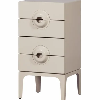 Online WOOOD Merge Ladekast 4 Lades Hout Greige