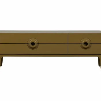 Clearance WOOOD Merge Tv Meubel Hout Honinggeel