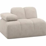 Outlet WOOOD Mojo 1-zits Element Arm Links Ribstof Ecru