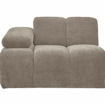 Sale WOOOD Mojo 1-zits Element Arm Links Ribstof Donkerzand